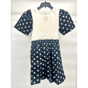 Women's Dress - moodie By LALA Floral T-Shirt Dress Short Flower White Size